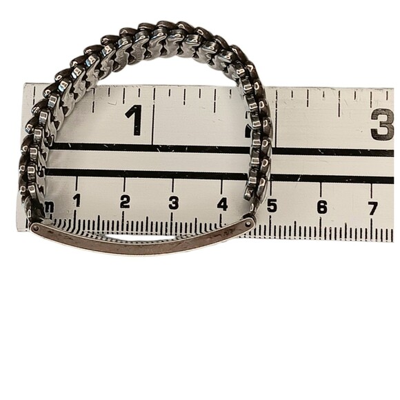 VTG Pitman & Keeler Sterling Silver Sweetheart Expansion Bracelet Clear Stones - Picture 3 of 15